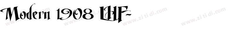 Modern 1908 LHF字体转换